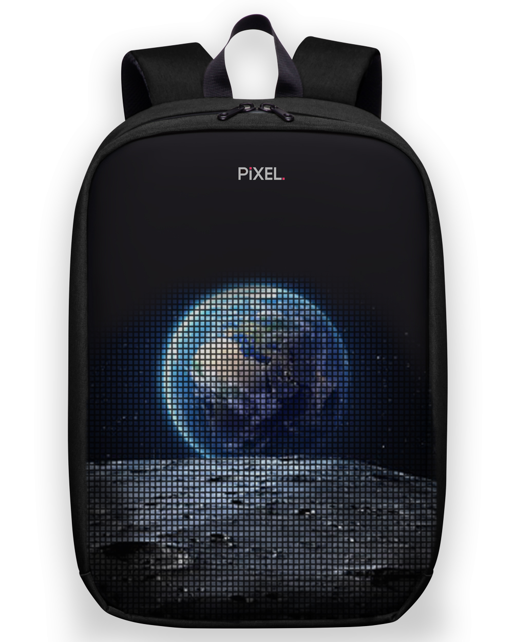 фото Рюкзак с led-дисплеем pixel max - black moon чёрный