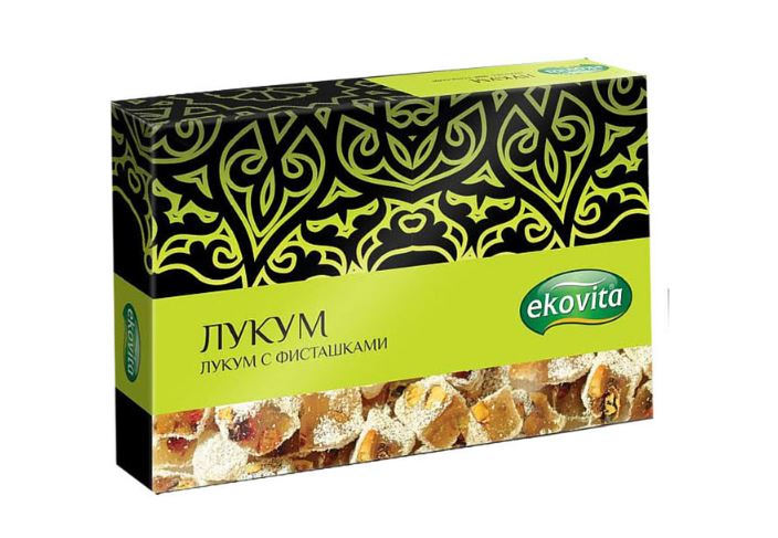 

Лукум Ekovita с фисташками 125 г
