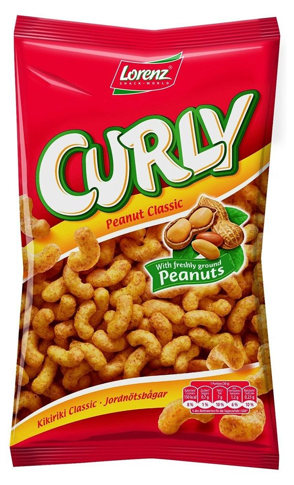 

Снек Curly Кукурузный с арахисом 150г