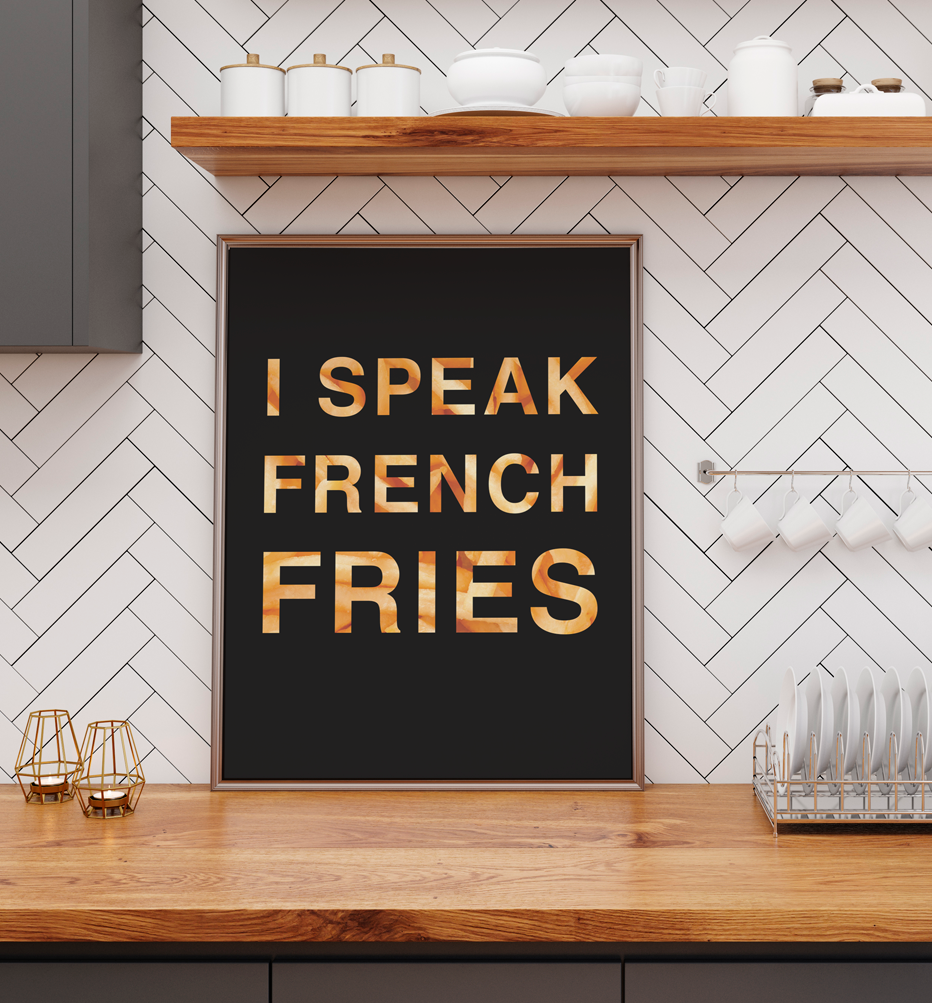 

Постер French fries 40х50 в тубусе
