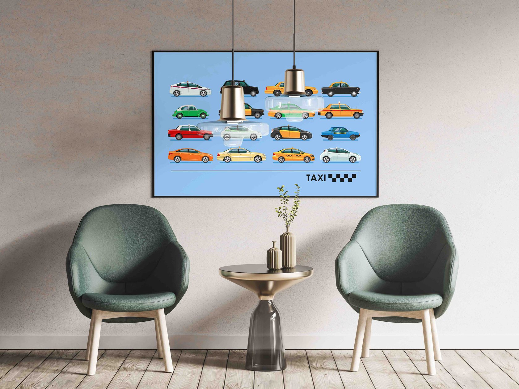

Постер Такси 60х90 в тубусе