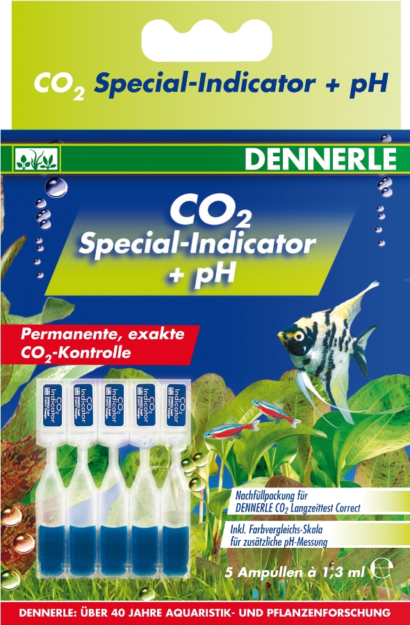 фото Набор тестов специальных индикаторных жидкостей dennerle co2 рн 5 ампул