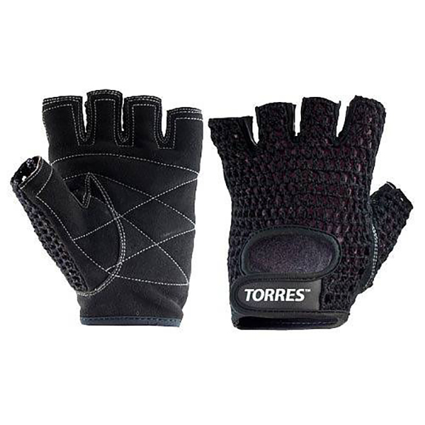 Перчатки для фитнеса и тяжелой атлетики Torres PL6045, черный, L