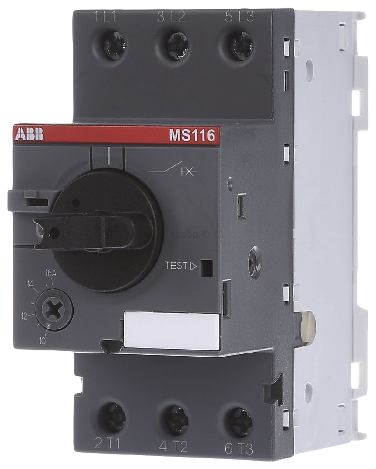 фото Выключатель автоматический защиты двигателя abb ms-116-16.0, 16 ka