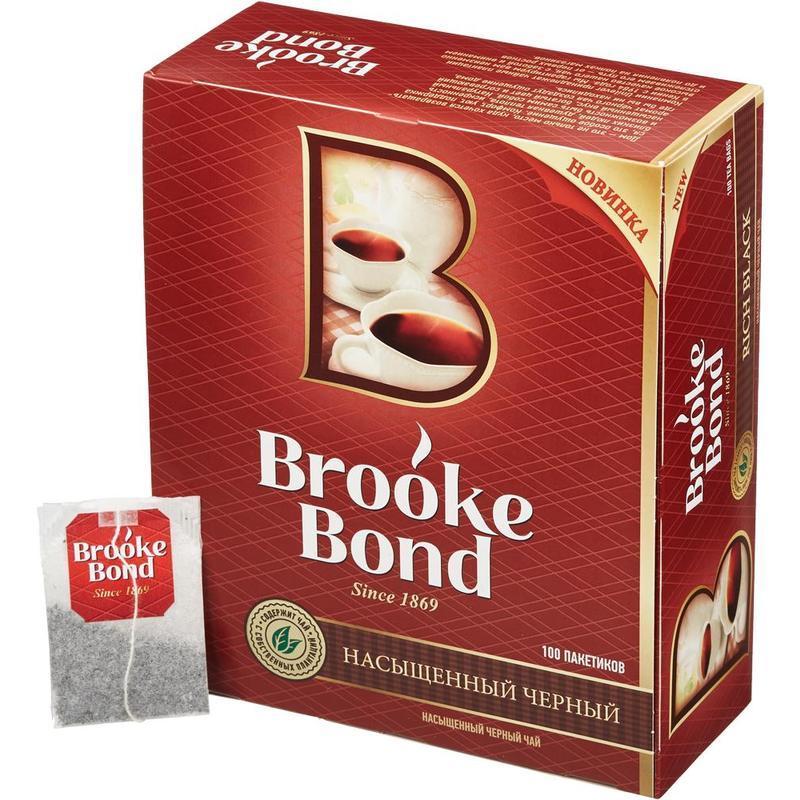 фото Чай черный brook bond 100 пакетиков brooke bond