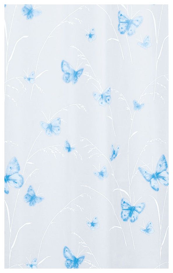 фото Штора для ванной spirella butterfly белая