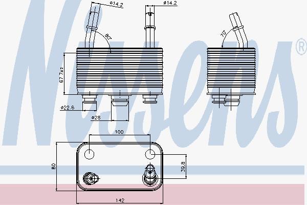 

Радиатор Nissens 90678