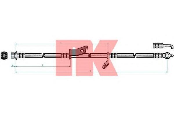 фото Шланг тормозной системы nk 8545178
