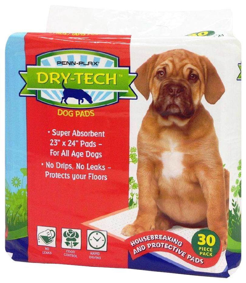 

Пеленки для собак одноразовые Penn-Plax Dry Tech Pads 61 x 58 см, 30 шт, Dry Tech Pads