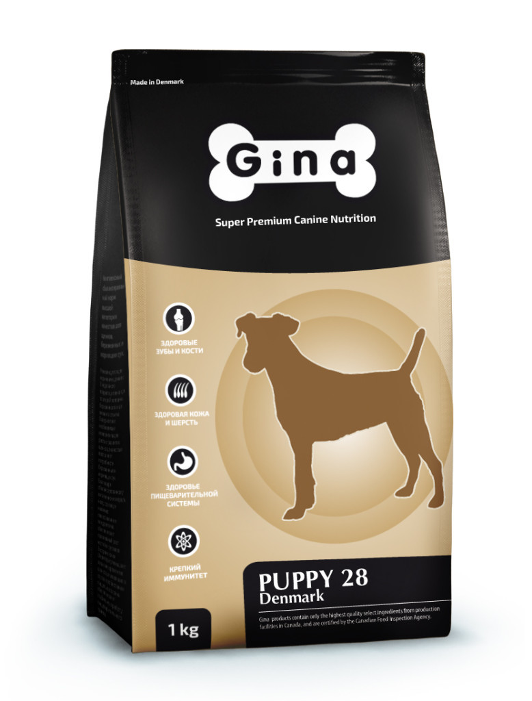 

Сухой корм для щенков GINA Puppy 28, курица, 1кг, Puppy 28 Puppy