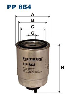 фото Фильтр топливный filtron pp864