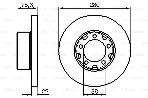 фото Тормозной диск bosch 0986478529