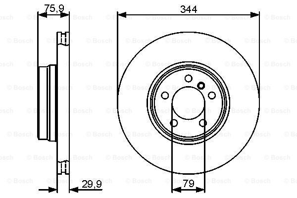 фото Тормозной диск bosch 0986479475