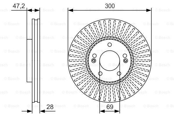 фото Тормозной диск bosch 0986479s14