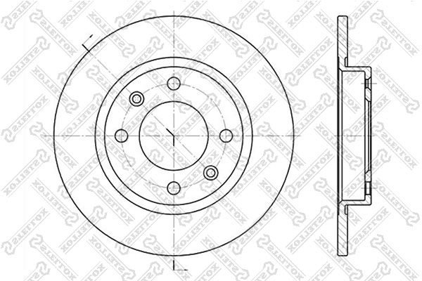 

Тормозной диск Stellox 6020-3716-SX