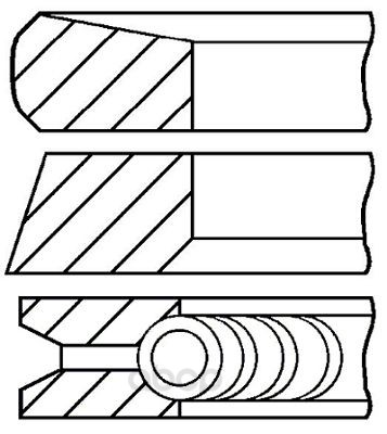 фото Кольца поршневые goetze 0813750000