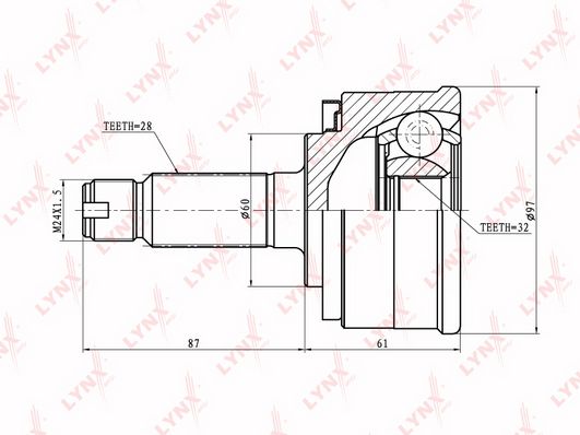 

Шрус LYNXauto CO-7800