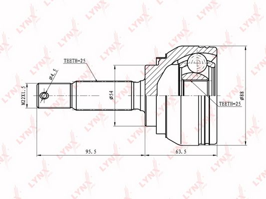 

Шрус LYNXauto CO-5532