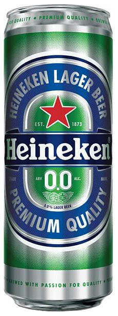 

Пивной напиток безалкогольный Heineken пастеризованный 0.45 л
