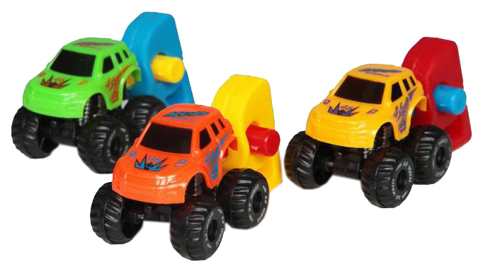 

Набор пластиковых машинок Yako Toys Микрогонки Супер ускорение 3 шт., Разноцветный