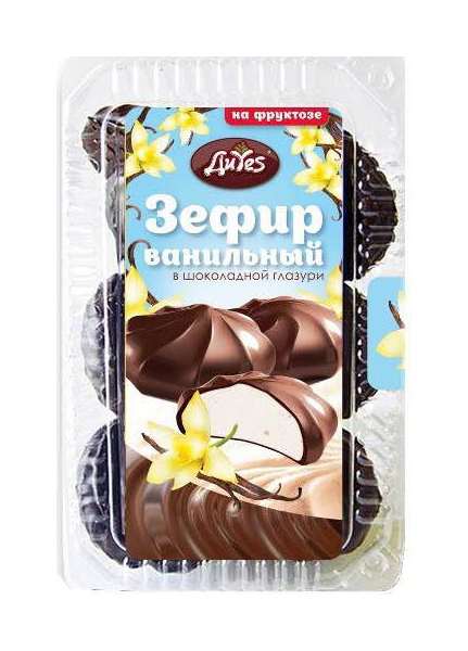фото Зефир диyes ваниль на фруктозе в шоколадной глазури 200 г