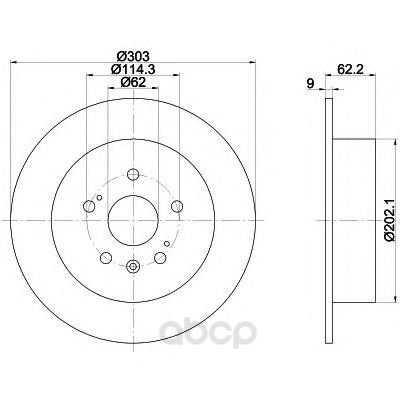 

Тормозной диск HELLA PAGID 8DD355118721
