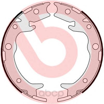 

Тормозные колодки барабанные brembo S28516
