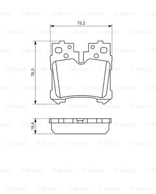 

Тормозные колодки Bosch дисковые 986494424