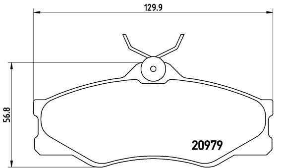 фото Комплект тормозных дисковых колодок brembo p 85 008