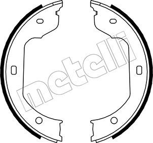 

Тормозные колодки METELLI стояночного тормоза 530019