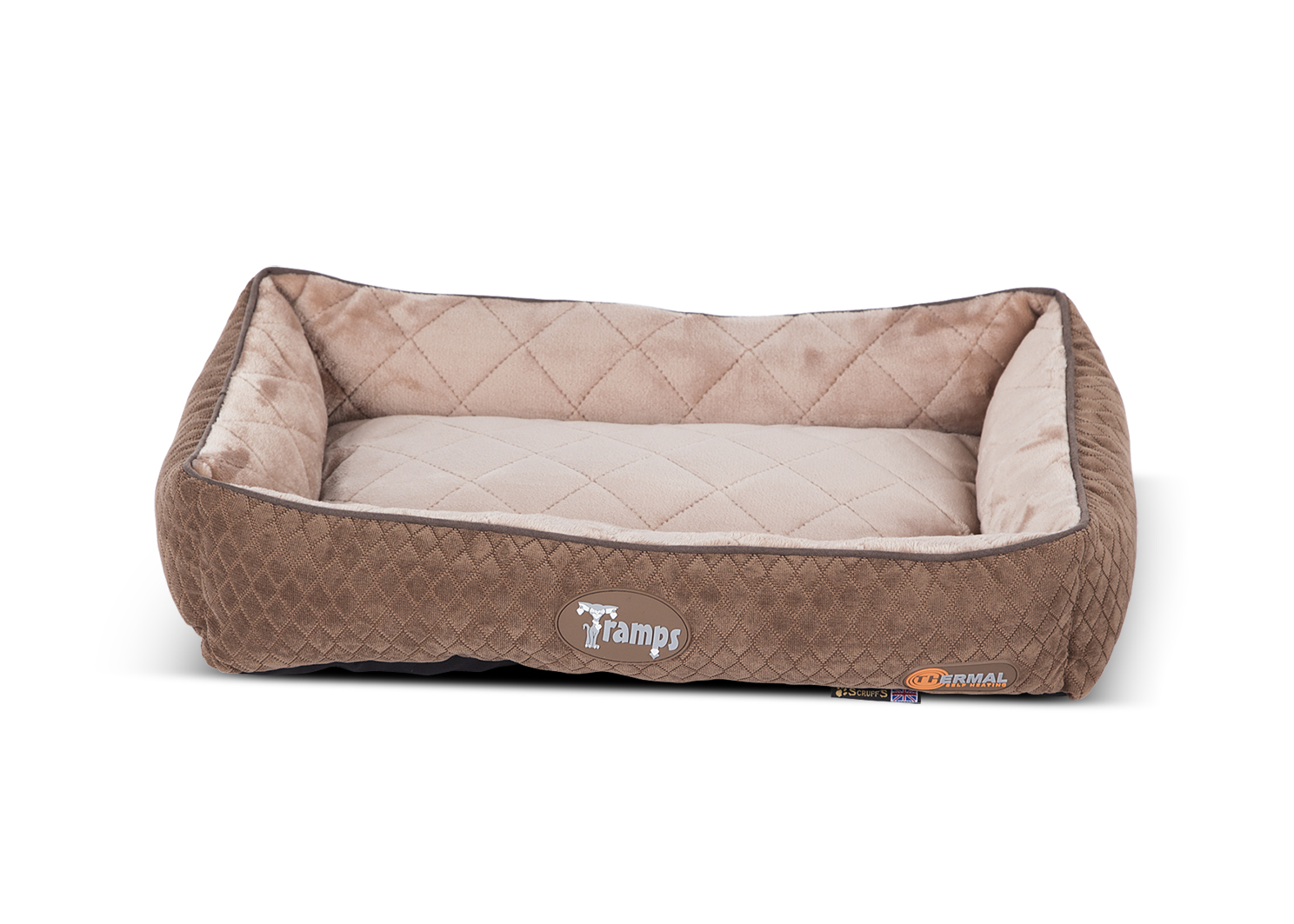 

Лежанка для кошки Tramps плюш 58x40x12см коричневый