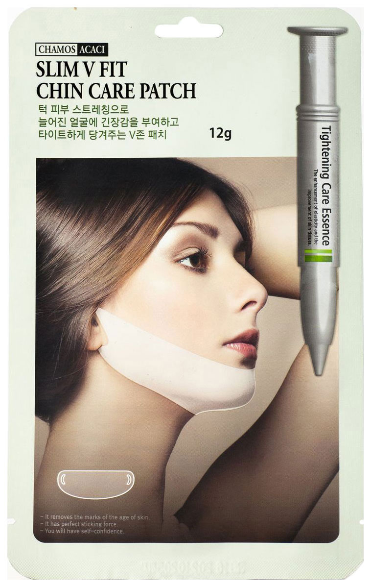 фото Маска для лица chamos acaci slim v fit chin care patch 12 г