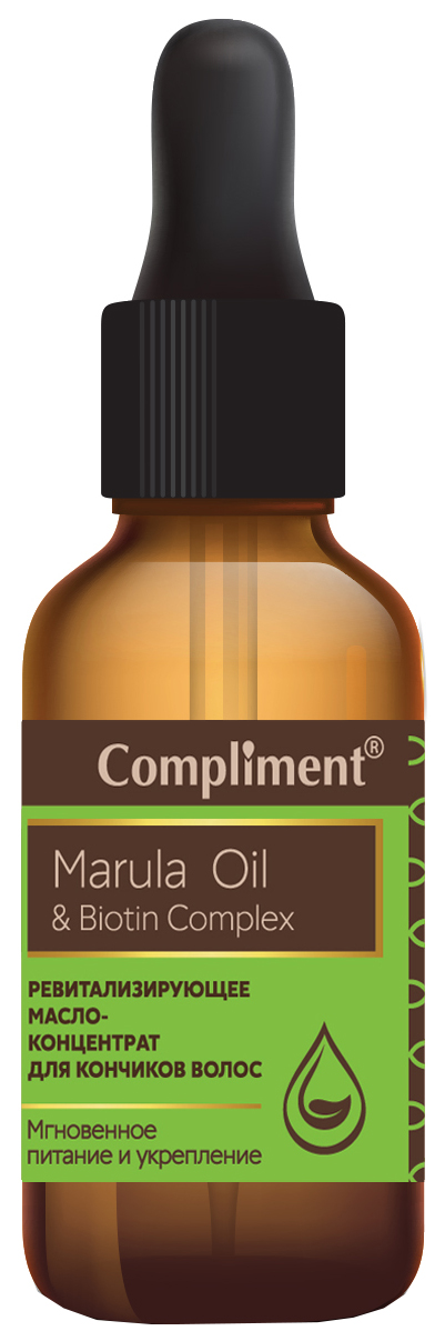 фото Масло для волос compliment marula oil & biotin complex 25 мл