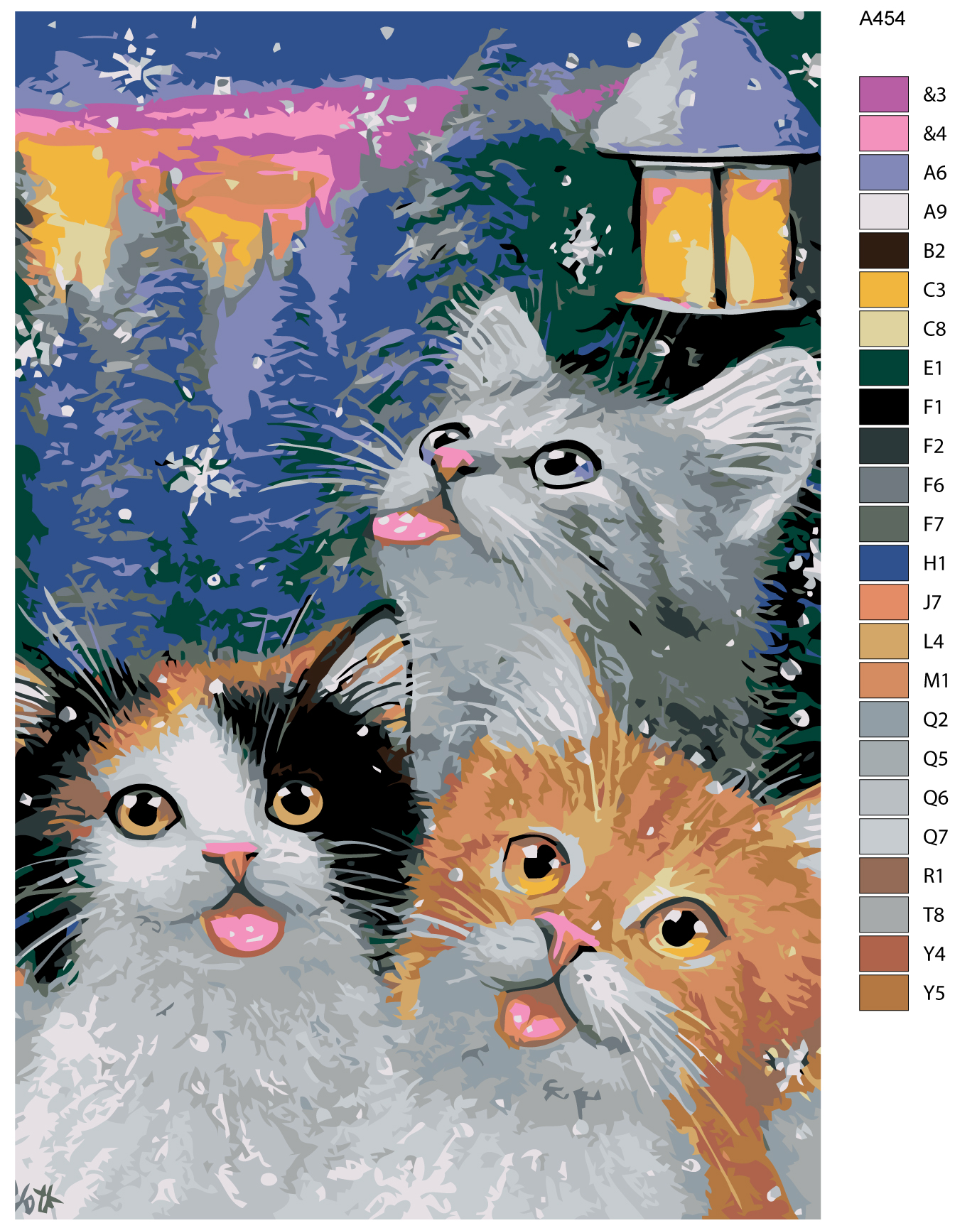 

Картина по номерам, 40 x 60, A454, A454
