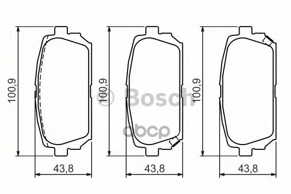 

Комплект тормозных колодок BOSCH 0986494400