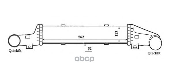 

Интеркулер Mercedes E-Series 2.2D 96- 30420 NRF 30420