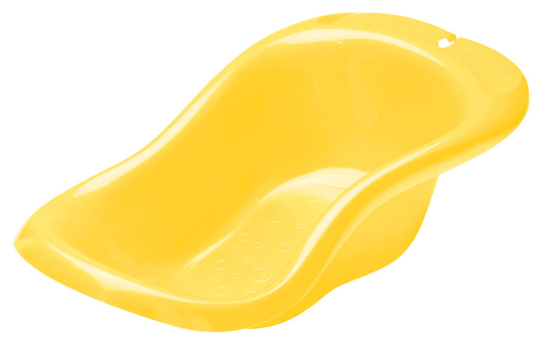 Ванночка пластиковая Пластишка Фигурная, желтый, 87 см