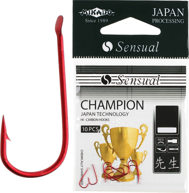 Рыболовные крючки Mikado Sensual Champion №18, 10 шт.