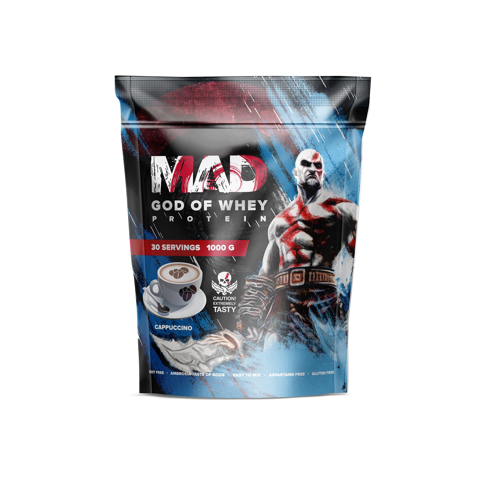 

Протеин Mad God of Whey, 1000 г, cappuccino, God of Whey