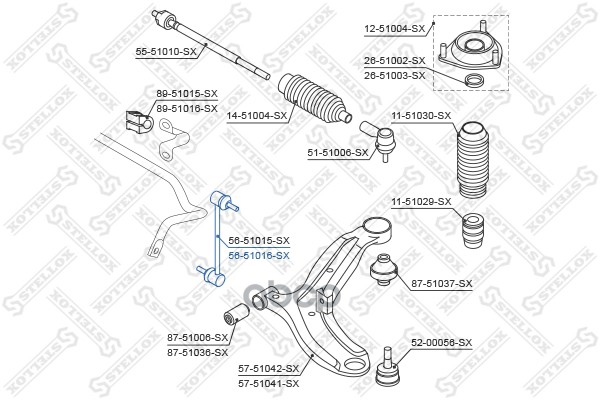 фото Стойка стабилизатора stellox 5651016sx