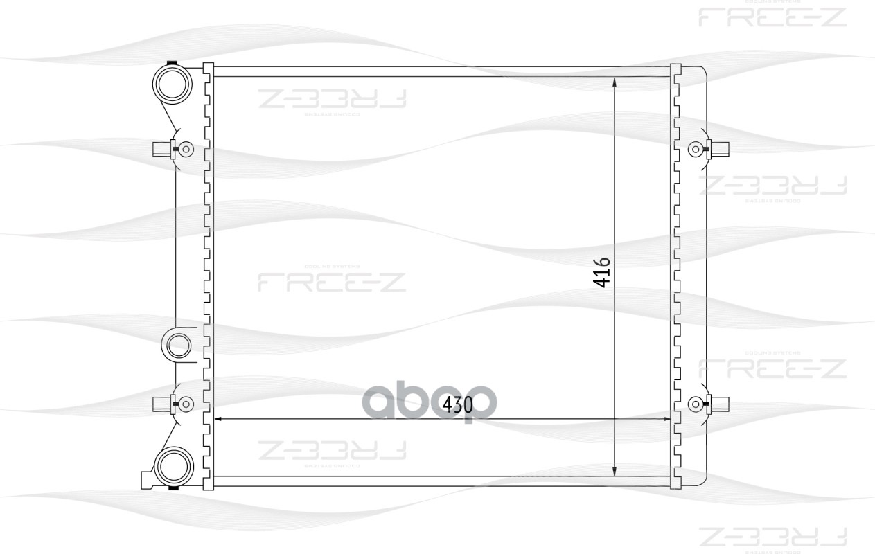 фото Радиатор охлаждения free-z kk0188