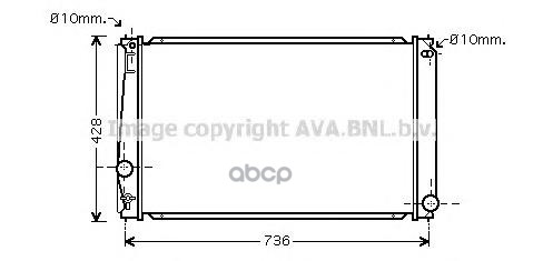 

Радиатор охлаждения AVA QUALITY COOLING TO2419