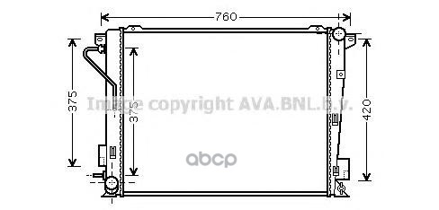 

Радиатор охлаждения AVA QUALITY COOLING HY2171