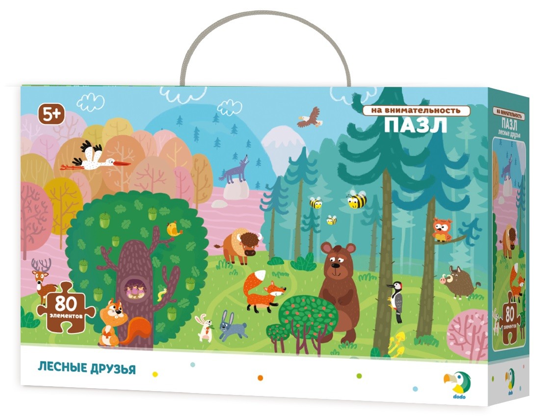 

Пазл Dodo Лесные друзья 80 деталей