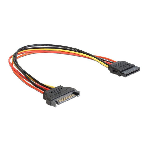 фото Переходник питания sata f на sata m, удлинитель, 50 см, cc-satamf-02 cablexpert