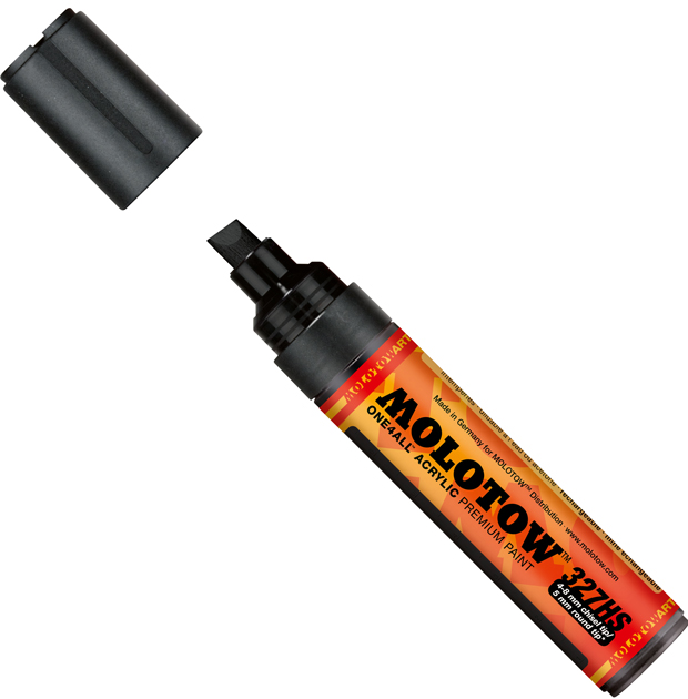 

Маркер акриловый molotow 327Hs one2all 4-8мм черный, 327HS Черный