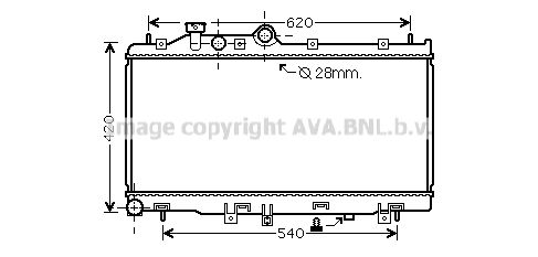 фото Радиатор охлаждения двигателя ava quality cooling su2079