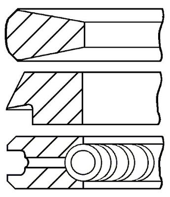 

Комплект поршневых колец GOETZE ENGINE 08-110100-00