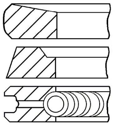 Комплект поршневых колец GOETZE ENGINE 08-440300-00 600000360236