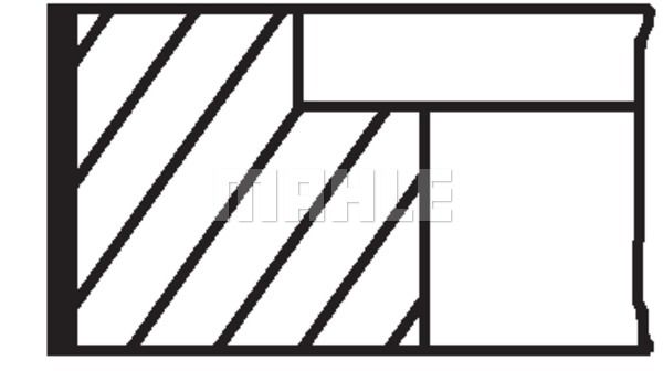 

Комплект поршневых колец MAHLE 030 48 N1